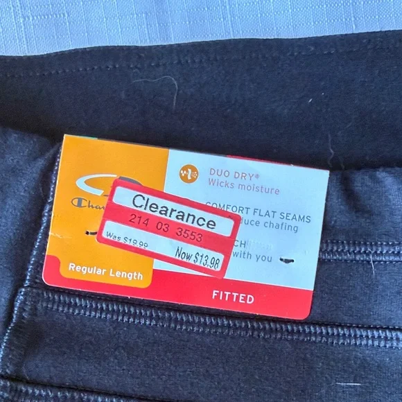 C9 by Champion Duo Dry Active Pants Medium Black Moisture Wicking NWT - Picture 3 of 5